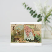 Postale Inde, carte vintage 1889 (Debout devant)