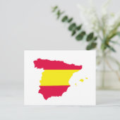 Postale Indicateur de carte Espagne (Debout devant)