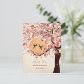 Postale Inséparables - carte de remerciements de mariage (Debout devant)
