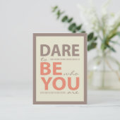 Postale Inspiration moderne Citer Oser être vous Carte pos (Debout devant)