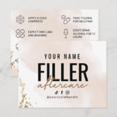 Postale Instruction post-traitement de la carte de remplis (Devant / Derrière)