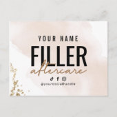 Postale Instruction post-traitement de la carte de remplis (Devant)