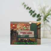 Postale Intérieur du marché Pike Place Seattle, carte post (Debout devant)