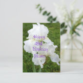 Postale Iris Rebloomer Carte d'anniversaire - personnalise (Debout devant)
