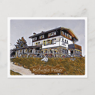 Postale Italie - Alpine hut Peller - Dolomiti - Carte post