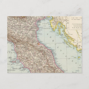 Postale Italien nordliche Halfte, Carte de l'Italie du Nor