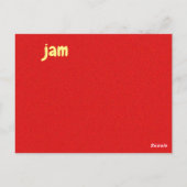 Postale j - carte flash de jam (Dos)