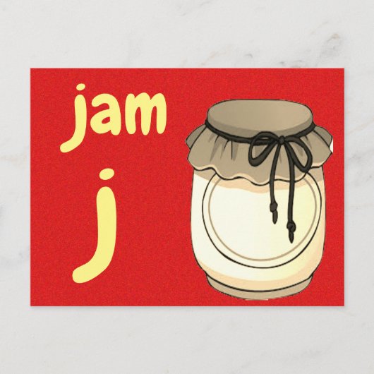 Postale j - carte flash de jam (Devant)