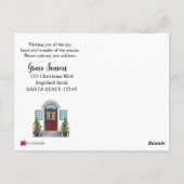 Postale J'ai déménagé ! Carte de Noël pour la maison (Dos)