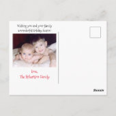 Postale Je gèle ma sonnerie de cloches hors neige carte de (Dos)