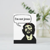 Postale Je ne suis pas jésus - Che guevara comics carte po (Debout devant)