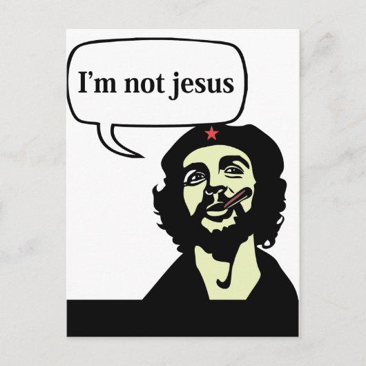Postale Je ne suis pas jésus - Che guevara comics carte po (Devant)