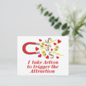 Postale Je prends des mesures pour déclencher la carte pos (Debout devant)