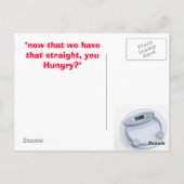 POSTALE JE SUIS GRAND, VOUS ÊTES DIFFICILE - CARTE POST (Dos)