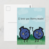 Postale Je t'aime beaucoup jouer des baies de carte postal (Devant / Derrière)