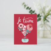 Postale Je t'aime - Français Je t'aime Carte (Debout devant)