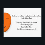 Postale Je vais au Jim - Envoyer un sourire - Carte postal<br><div class="desc">Une carte postale amusante, avec un conseil sonore impressionnant : -) pour tous les amis et membres de la famille qui sont soit minces, soit en surpoids, ou qui se battent pour le renflement, ou qui ont un style de vie sédentaire, ou qui sont paresseux, et qui ont quelqu'un ou...</div>