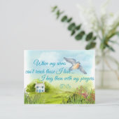 Postale Je Vous Accroche Avec Ma Carte De Prières (Debout devant)