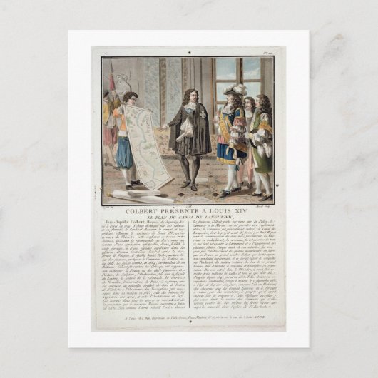 Postale Jean Baptiste Colbert (1619-83) présente la carte  (Devant)