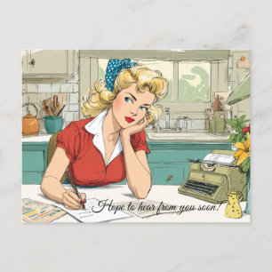 Postale J'espère avoir de vos nouvelles bientôt ! Carte po