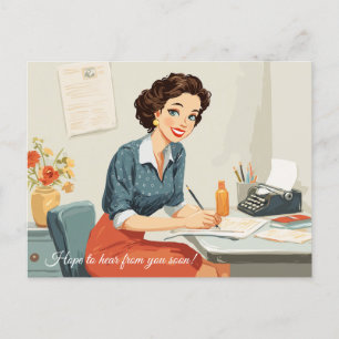 Postale J'espère avoir de vos nouvelles bientôt ! Carte po