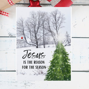 Postale Jésus est la raison de la carte de saison
