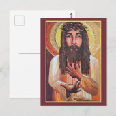 Postale Jesus Flat Carte de remerciements (Devant / Derrière)