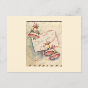 Postale Joli Mariage Bells Carte de remerciements