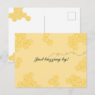 Postale Jolie abeille « Juste en bourdonnant ! » Carte pos