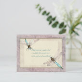 Postale Jolie carte de message Dragonflies (Debout devant)