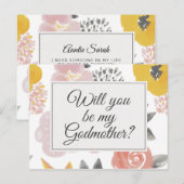 Postale Jolie carte de proposition Floral Godmère (Devant / Derrière)