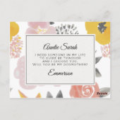 Postale Jolie carte de proposition Floral Godmère (Dos)