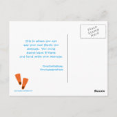 Postale Jolie fête de la fille en splash merci carte posta (Dos)