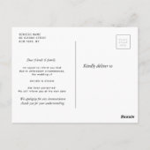 Postale Jolie lettrage photo changer la carte de date (Dos)