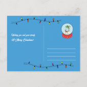 Postale Jolie simple carte de voeux de Noël tropicale (Dos)