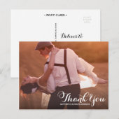POSTALE JOLIE TYPE | CARTE POST MERCI MARIAGE (Devant / Derrière)