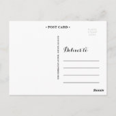 POSTALE JOLIE TYPE | CARTE POST MERCI MARIAGE (Dos)