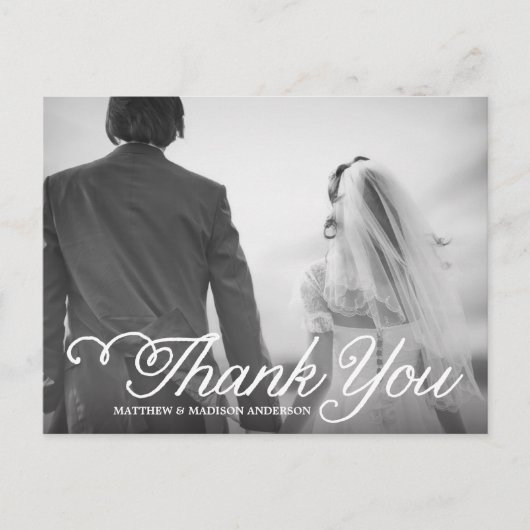 POSTALE JOUR LE PLUS DOUCE | CARTE POST MERCI MARIAGE (Devant)