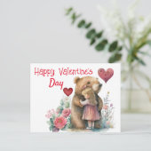 Postale Joyeuse carte de la Saint-Valentin (Debout devant)