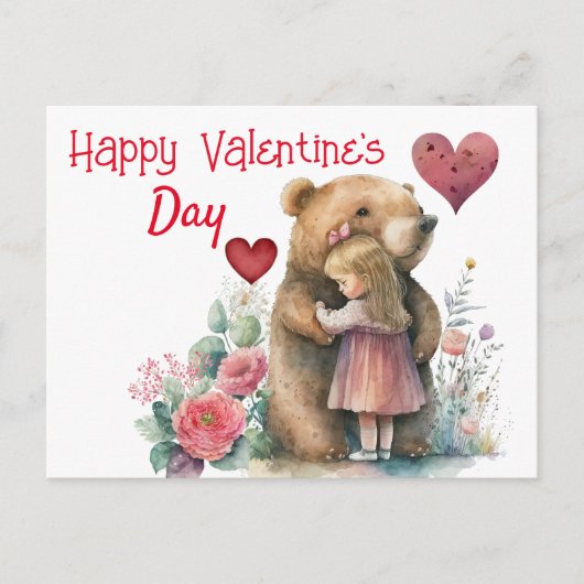 Postale Joyeuse carte de la Saint-Valentin (Devant)