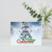 Postale Joyeuse carte de Noël (Debout devant)