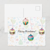 Postale Joyeuse carte de Noël (Devant / Derrière)