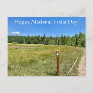 Postale Joyeuse Journée nationale des sentiers ! Carte pos