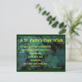 Postale Joyeuse Saint-Patty's Day - Shamrock (1) - Carte p (Debout devant)