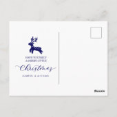 Postale Joyeuses Fêtes Carte de Noël Géométrique (Dos)