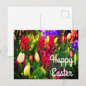 Postale Joyeuses fleurs de printemps de Pâques #5 Carte po (Devant / Derrière)