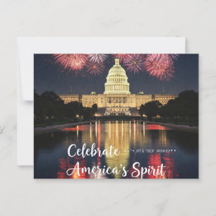 Postale Joyeuses pattes du 4 juillet pour la liberté Carte