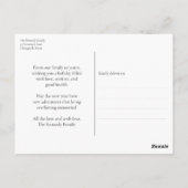 Postale Joyeuses vacances Rouge Calligraphie moderne Carte (Dos)