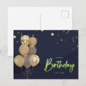 Postale Joyeux anniversaire à vous carte (Devant / Derrière)
