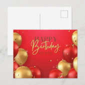 Postale Joyeux anniversaire à vous carte (Devant / Derrière)